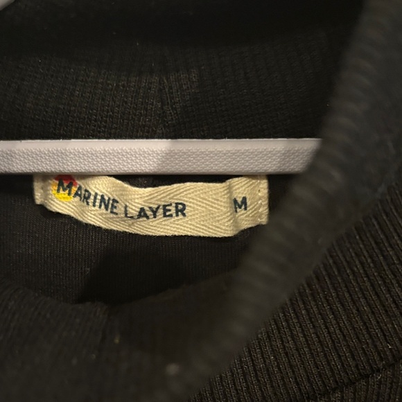 Marine Layer Classic Black Long Sleeve Dress - Picture 2 of 4